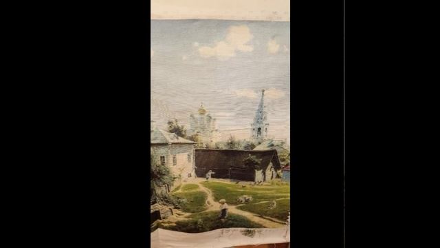 Большая вышивка "Московский дворик" смотреть онлайн