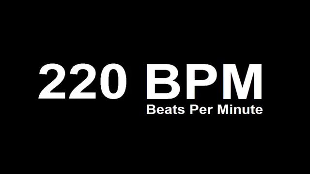 220 BPM Beats Per Minute Metronome Click Track смотреть онлайн