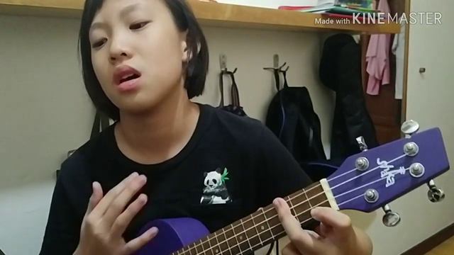 Playing alone-Alan Walker with ukulele смотреть онлайн