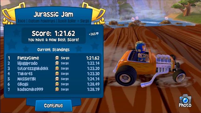 Win Twinduction and Jurassic Jam - Roxie Roller + Sarge Beach Buggy Racing 2 смотреть онлайн