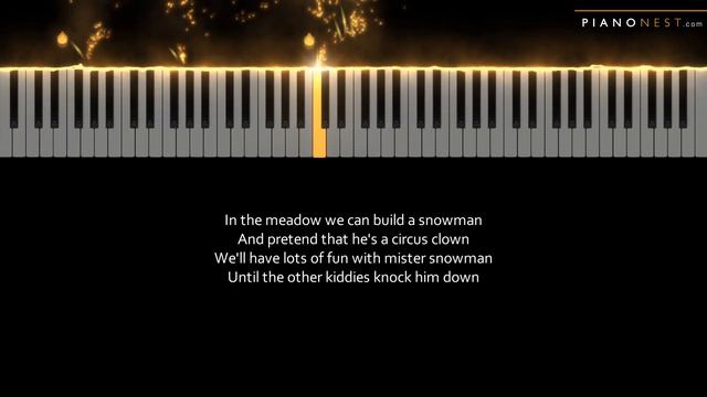 Winter Wonderland - in the key of C - Christmas Song (Piano Karaoke Instrumental) смотреть онлайн