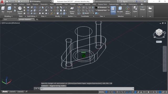 Aula 4/4 - AULA BÁSICA DE AUTOCAD - TRANSFORMANDO DESENHO 2D EM 3D смотреть онлайн