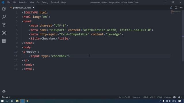 Belajar HTML Dari Nol Sampai Mahir | Tutorial Penggunaan Input Type Checkbox Pada Form HTML смотреть онлайн