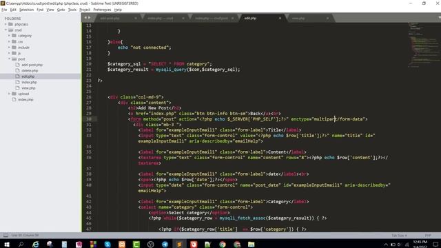 php insert update delete crud project using mysql database || part 6 смотреть онлайн