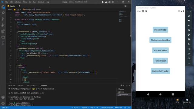 React Native Modal || Just a Variable ; смотреть онлайн