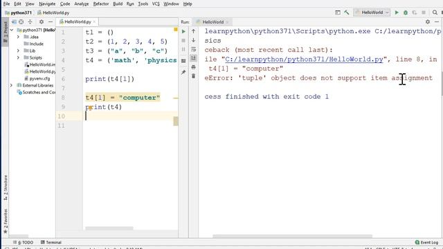15. Python - Tuple Data Structure смотреть онлайн