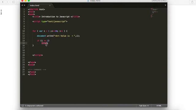 Break and Continue part 1 - JavaScript in [Balochi] Part 15 смотреть онлайн