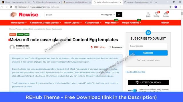 Rehub v7.8 Free Download - Price Comparison, Affiliate Marketing, Multi Vendor Store Theme смотреть онлайн
