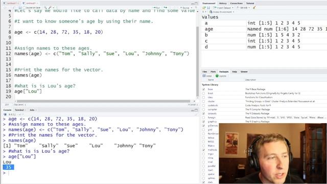 Vector Element Names in R (E20) смотреть онлайн
