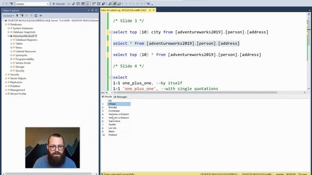 Intro to the SELECT clause in SQL смотреть онлайн