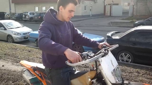 KTM EXC350 пробный выезд после чистки форсунки и топливной системы. смотреть онлайн