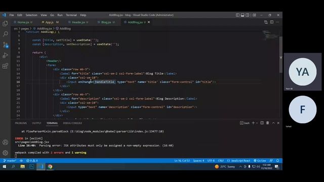 Simple CRUD Operations Using REST API (Blog App in React JS) Part-2 смотреть онлайн