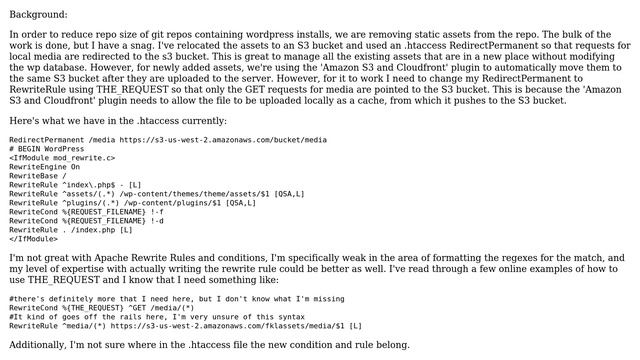 DevOps & SysAdmins: Apache rewrite using THE_REQUEST for rewriting GET requests only смотреть онлайн