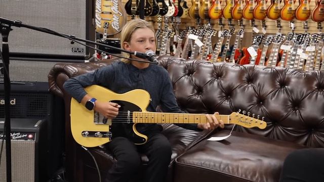10-years-old Saxon Weiss & Jack Ryan Sullivan with 2 Fender Telecasters смотреть онлайн