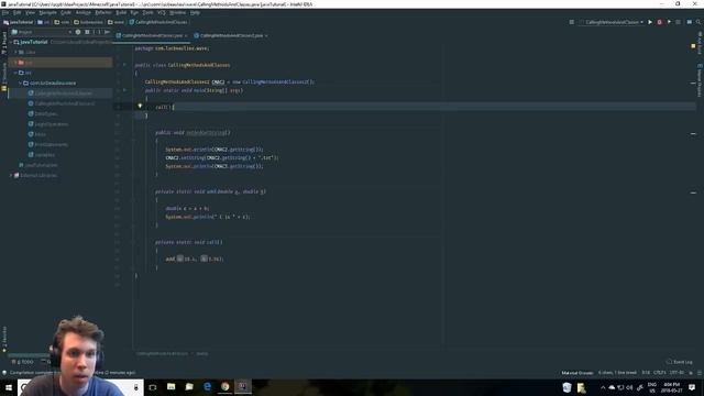 Java Tutorial #4 - How to Call methods and methods for class смотреть онлайн