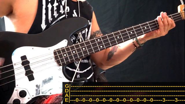 [isolated bass] AC DC - Hell's bells / bass cover / playalong with TAB смотреть онлайн