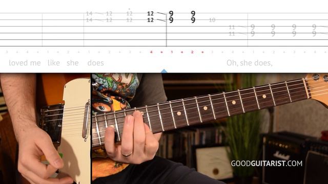 How To Play "Don't Let Me Down" Easy Electric Guitar Tutorial | The Beatles Lesson смотреть онлайн