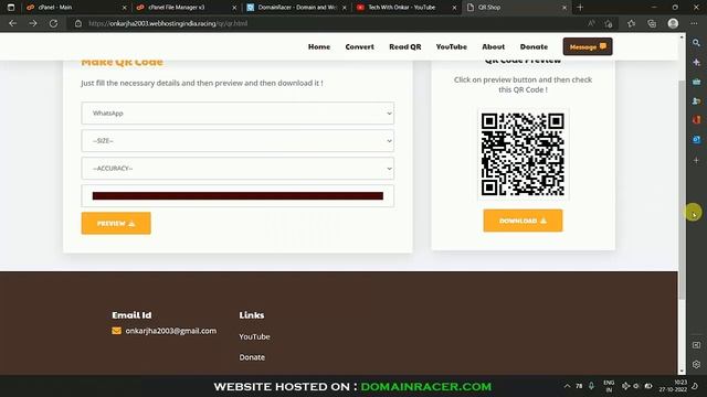 QR Code generator and QR Code reader using html, php and javascript || free смотреть онлайн