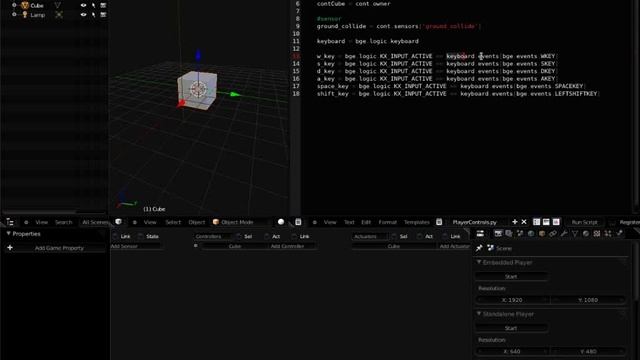 Blender Character Controller Python Part 1 смотреть онлайн