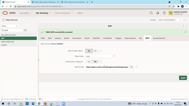 Oracle APEX - SQL Workshop смотреть онлайн
