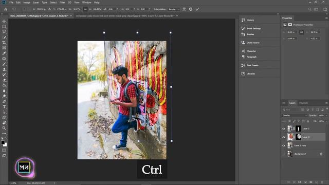 How to Make Graffitin Effect in Photoshop | Photoshop Tutorial смотреть онлайн