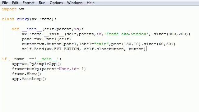 wxPython Programming Tutorial - 2 - Creating Buttons смотреть онлайн