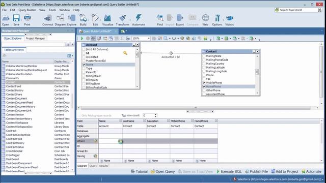 How to query Salesforce data within Toad Data Point смотреть онлайн