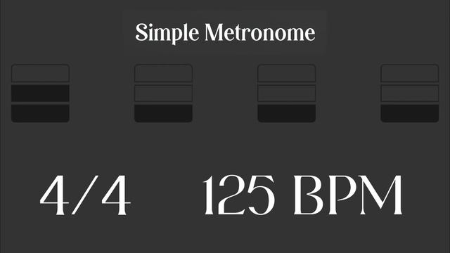 Metronome - 125 BPM смотреть онлайн