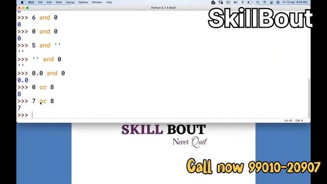 Logical Operators in python by Idris mibweb | SkillBout смотреть онлайн