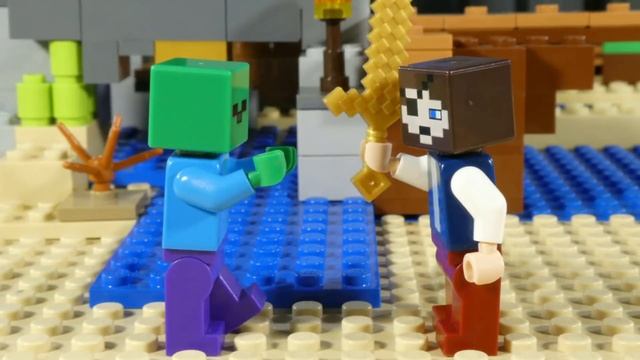 LEGO MINECRAFT THE PILLAGER OUTPOST + BATTLE COMPILATION смотреть онлайн