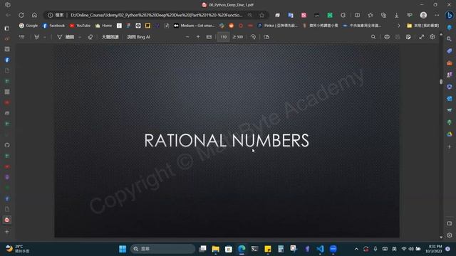 第二屆【Python Deep Dive 1】Week 3 - Numeric Types（上） смотреть онлайн