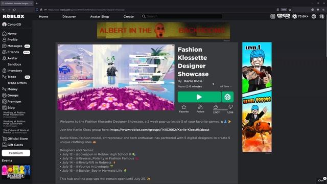 [EVENT] How to get the KLOSSETTE OVERSIZED SWEATER in FASHION KLOSSETTE DESIGNER SHOWCASE | Roblox смотреть онлайн
