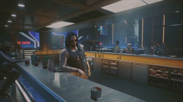 V suprised Johnny wants to leave a bar - Cyberpunk 2077 смотреть онлайн