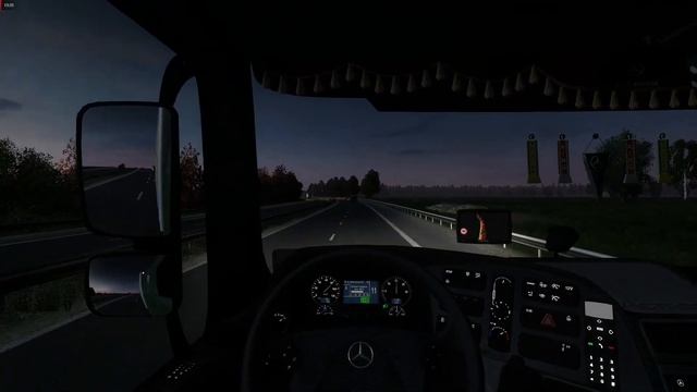 [ETS2] Euro Truck Simulator 2 - Mercedes Actros MP3 - RusMap смотреть онлайн