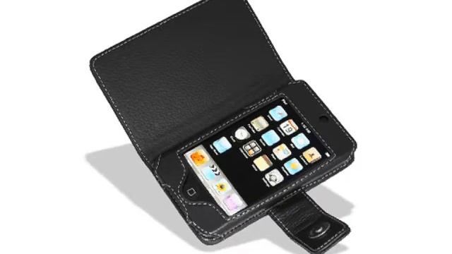 Melkco Tasche Leder Etui Cuir ~Apple IPod Touch (8GB/16GB/32GB) Book Type (Black) Ver.2