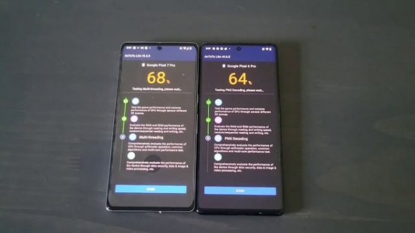 Pixel 6 Pro vs Pixel 7 Pro Antutu Benchmark. 2023.