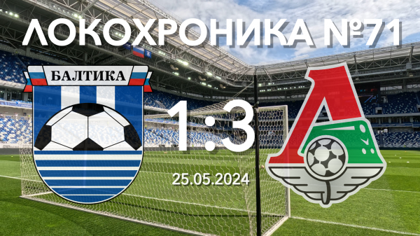 Локохроника №71. Балтика - Локомотив 1:3 (25 мая 2024)