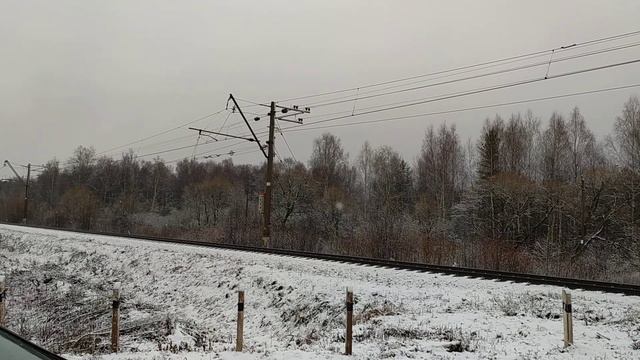 Электропоезд ЭП2Д-0095 ЦППК перегон Вербилки - Каналстрой 20.11.2021 смотреть онлайн