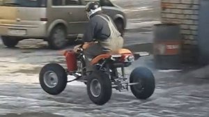 самодельный квадроцикл из мотоцикла Тула....  А self-made quad from BELARUS