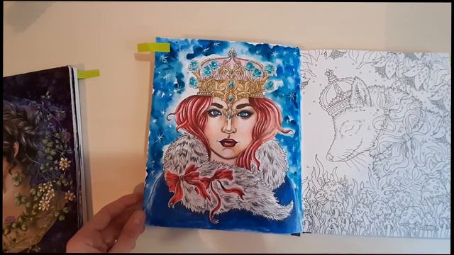 Раскрашенные работы за декабрь месяц/What I colored in december #coloring смотреть онлайн
