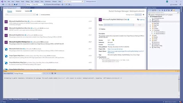 C#: Web API - ASP.NET Web Application (Framework) Enable CORS смотреть онлайн