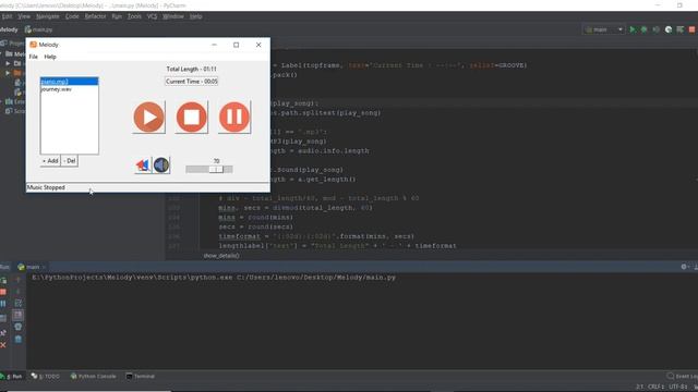 Python GUI with Tkinter - Fixing the Statusbar + Current time + Total Length - 25/30 смотреть онлайн