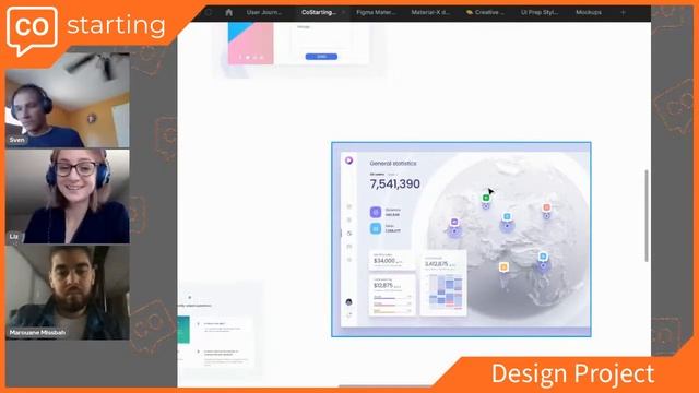 Design Project Session 7 - CoStarting Website Redesign, Review first Figma drafts. смотреть онлайн