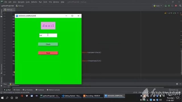 My First simple jumple word game using python | pycharm смотреть онлайн