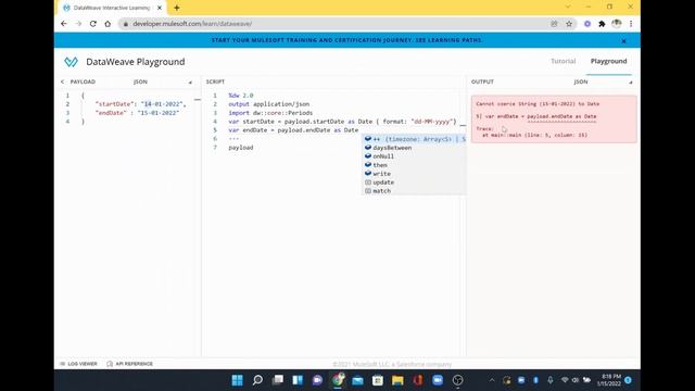 Mulesoft | How to find difference between two dates | dw::core::Periods | Between Dates Demo смотреть онлайн
