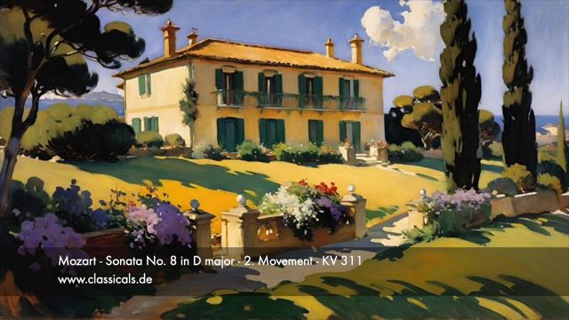 Mozart - Sonata No. 8 in D major - 2. Movement - KV 311 смотреть онлайн