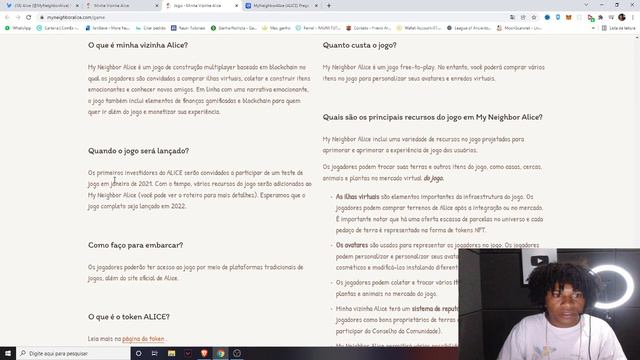 MY NEIGHBOR ALICE NFT NOVO JOGO BLOCKCHAIN PARA GANHAR DINHEIRO JOGANDO NO PC 2022 смотреть онлайн