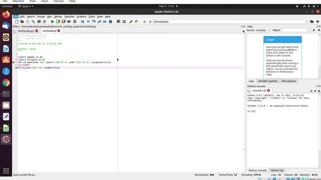 Download Stock Data from YahooFinance using Python смотреть онлайн