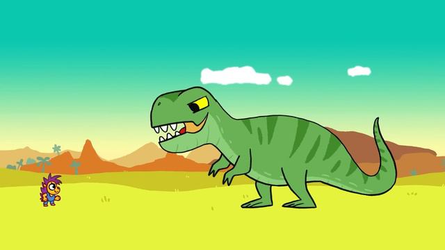 Club Baboo Dinosaur Piñata Cartoon | The Velociraptor Is Getting Whacked! | Dino Compilation