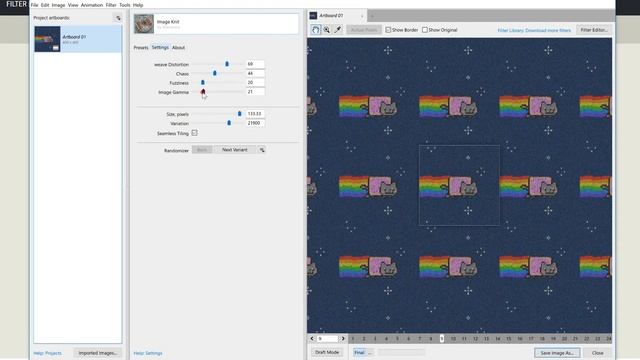 How to use Animation in Filter Forge 11 using the example of creating a knitted NyanCat смотреть онлайн
